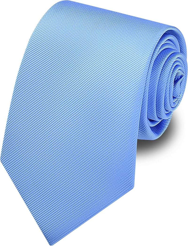 Branduce 63'' XL Tie Mens Extra Long Solid Woven Necktie for Men Big and Tall + Gift Box - Image 1